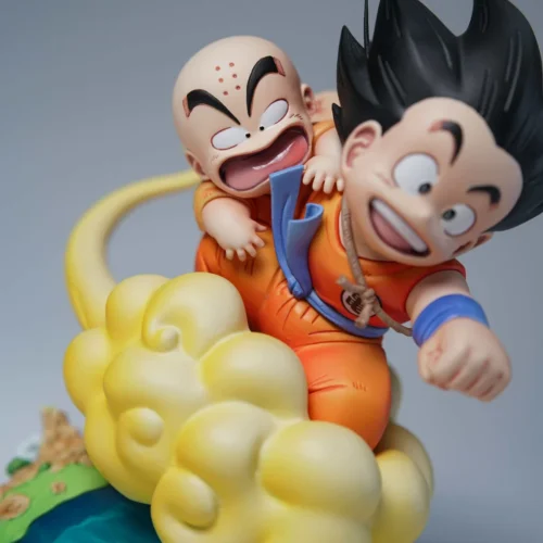 "CK Studio Dragon Ball Goku & Krillin limited edition premium resin statue. Dynamic training, vibrant colors, and intricate sculpted details."