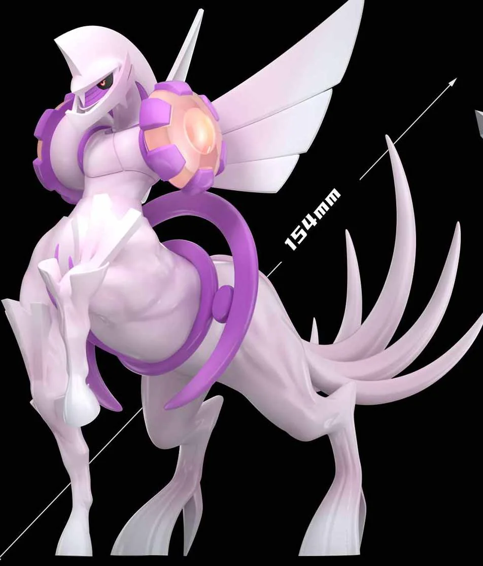 "Iconic Wonder Studio 1/20 Dialga & Palkia Origin Forme Pokémon statue. Dynamic cosmic power and intricate sculpted details from multiple angles."