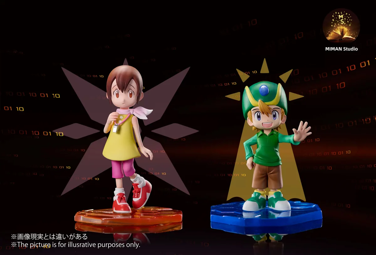 Limited edition Digimon T.K. Patamon diorama featuring T.K.'s iconic new animation design with his signature yellow shoes, a premium collectible for players.