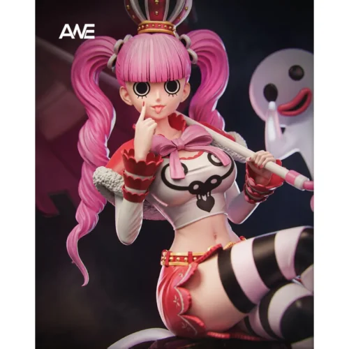 "Perona One Piece ANE Studio statue. Gallery views of the ultra-limited premium gothic lolita figure, intricate details, and ghosts."
