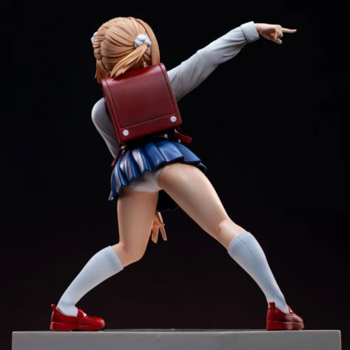 "Limited Edition 1/4 Scale Shigure Ui resin statue, showcasing her playful, mischievous charm in a detailed sailor outfit from various angles."