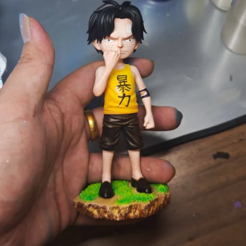 "Dynamic 1/8 scale limited edition Max Studio One Piece Young Ace resin statue, showcasing vibrant detail and spirited adventure."