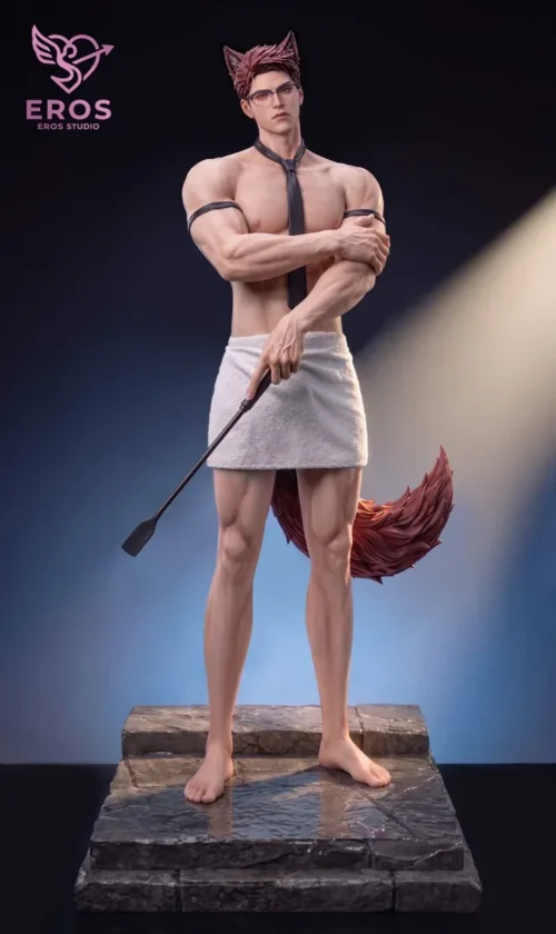 "Detailed gallery views of the 1/6 Ao Yin Valko Love and Deepspace resin figure, highlighting intimate sculpting and the dynamic removable towel."