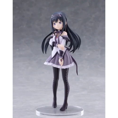 "Exquisite Claynel Homura Akemi figure in a dynamic magical girl pose, showcasing her dark elegance and determined power."