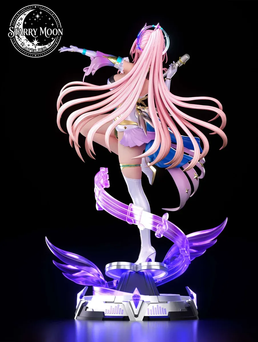 "Exquisite 1/6 Wuthering Waves Aemys Idol Singer resin statue. Ultra-rare collectible, featuring dynamic sculpt and intricate details."