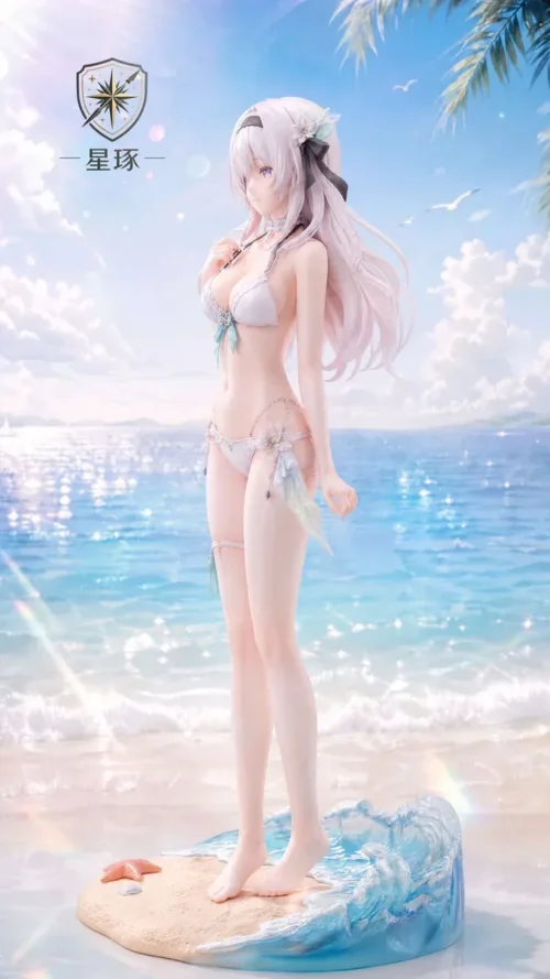 "Dynamic angle of the limited Honkai Star Rail Firefly 1/6 Summer Isle Tide swimsuit statue, showcasing Xingzhuo Studio's exquisite craftsmanship."
