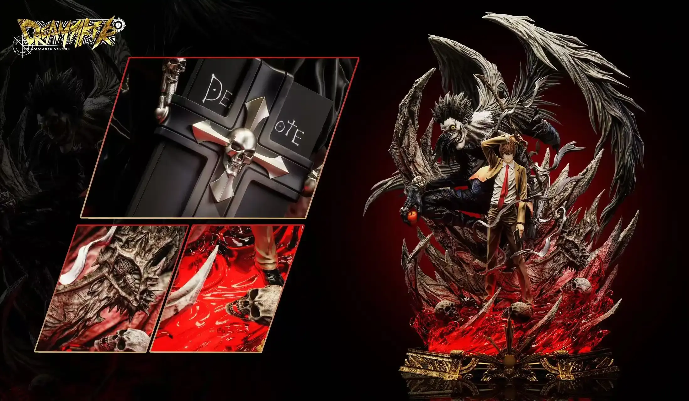 Light Yagami with LED - Death Note Resin Statue - Dreammaker Studio - Image 4