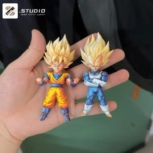 "Limited edition Zzz Studio Dragon Ball statue showcasing Goku and Vegeta in a dynamic, manga-inspired pose, radiating iconic power."