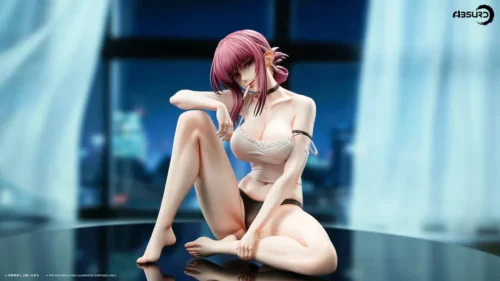 "Absurd Studio Yamada 1/4 scale limited edition resin statue, featuring the unique character in a candid, relaxed sitting pose with modern urban-slice."
