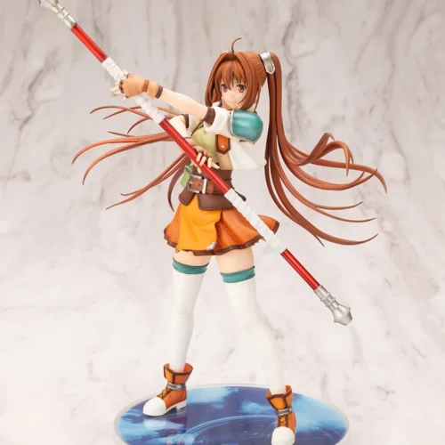 "Dynamic Kotobukiya Estelle Bright statue from The Legend of Heroes: Trails in the Sky, showcasing her vibrant pose and intricate details."
