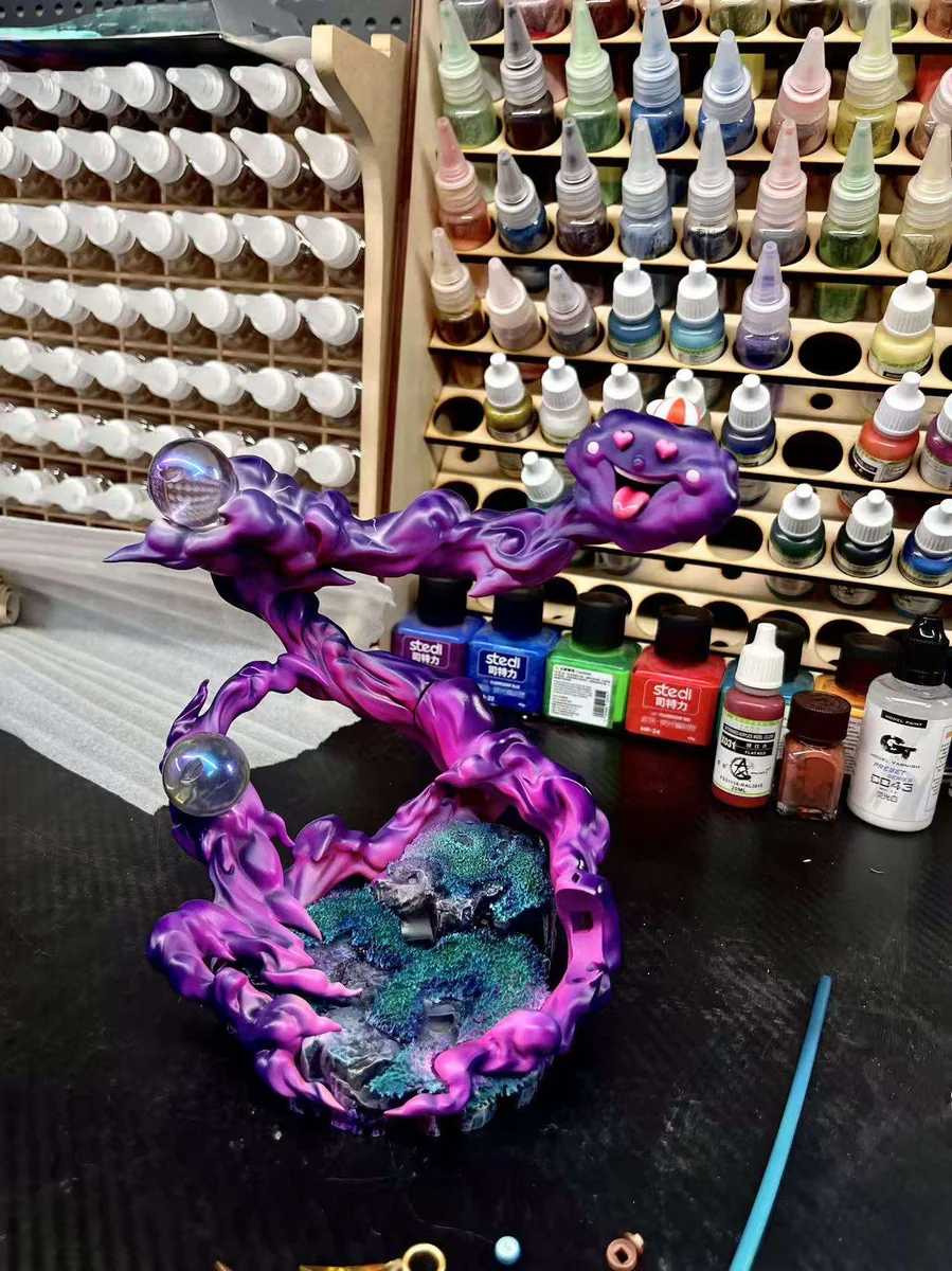 "Detailed views of the limited edition 1/7 Nami Post-Timeskip figure by Weimeng Studio, showcasing her dynamic pose and unique 2.5D paint style."
