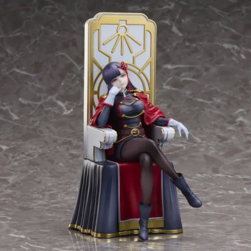 "Yamashiro Ren figure, Mato Seihei no Slave. Close-up reveals exquisite sculpt, intricate costume details, dynamic pose."