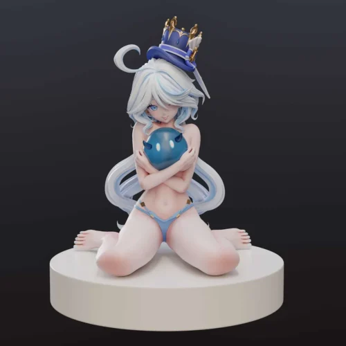 "This stunning 1/6 scale Furina (Focalors) Genshin Impact resin statue by Ying Yue Studio captures her iconic Hydro Archon elegance with exquisite."