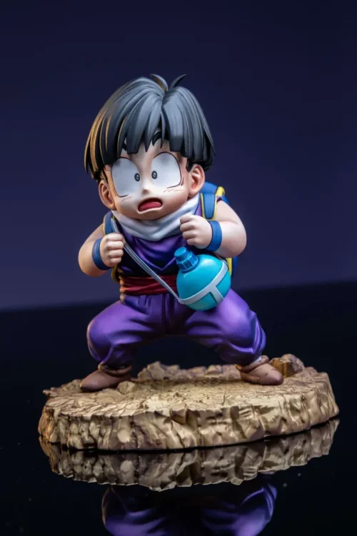"Limited Edition 1/6 scale Childhood Gohan DBZ statue by Fanfan Studio, showing iconic young Gohan in his purple gi on a premium minimalist base."