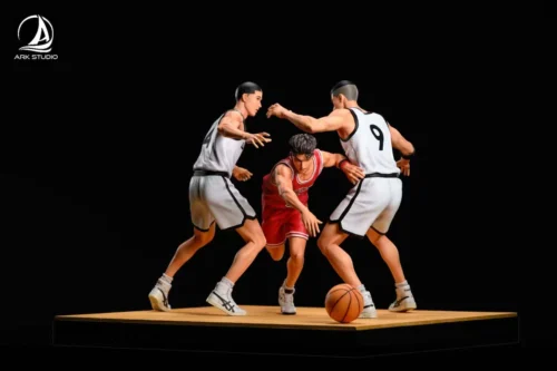 "Dynamic Ryota Miyagi Slam Dunk Breakthrough 1/6 scale resin statue by ARK-STUDIO, capturing his energetic basketball action on a vibrant court base."