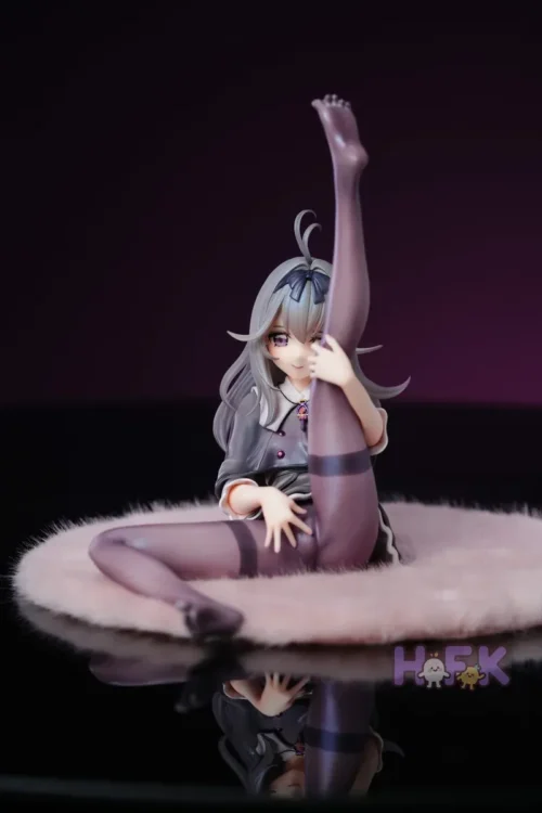 "Ruruka Detective Pretty Cure HFK Studio statue, showcasing dynamic pose, elegant magical girl details, vibrant colors, and intricate sculpting."