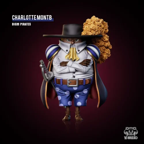 "Dynamic YZ Studio Charlotte Mont-d'Or One Piece figure, showcasing iconic character details and vibrant colors, an essential collectible for fans."
