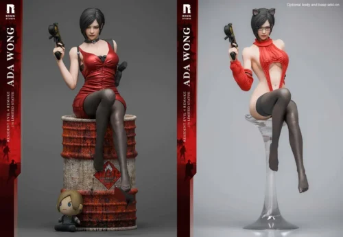 "Ultra-rare 1/4 Ada Wong Resident Evil resin statue by Ronin Studio. Dynamic, sleek, and alluring portrayal of the iconic femme fatale in action."