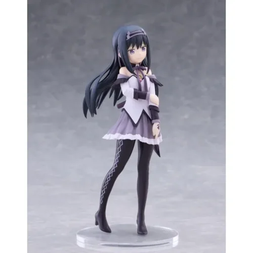 "Exquisite Claynel Homura Akemi dynamic figure from Puella Magi Madoka Magica: Rebellion. Gallery views highlight her dark elegance, determined power."
