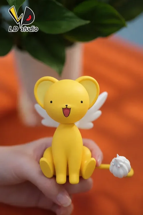 "Limited Edition Keroberos Cardcaptor Sakura resin figure, showcasing his dynamic pose, vibrant colors, and translucent magical wings."