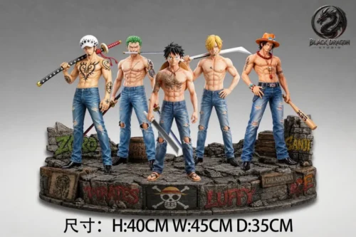 "Ultra-limited premium 1/6 Street Crew Pirates One Piece resin statue from Black Dragon Studio. Features an edgy urban character in a dynamic pose."