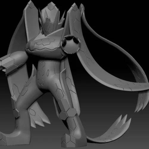 "Illuminated 1/20 Zygarde 100% Pokémon statue. Different angles show dynamic pose, intricate sculpt, vibrant LED details. A premium Zygarde."