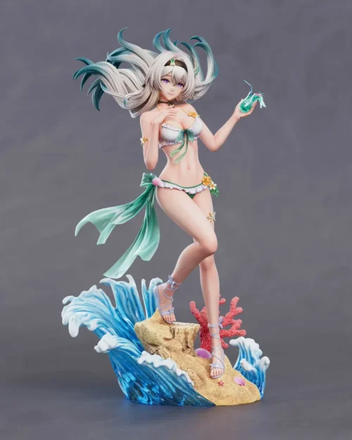 "Main image: Premium 1/6 Honkai Star Rail Firefly resin statue, showcasing vibrant summer aesthetics and intricate details. Ultra-limited edition."