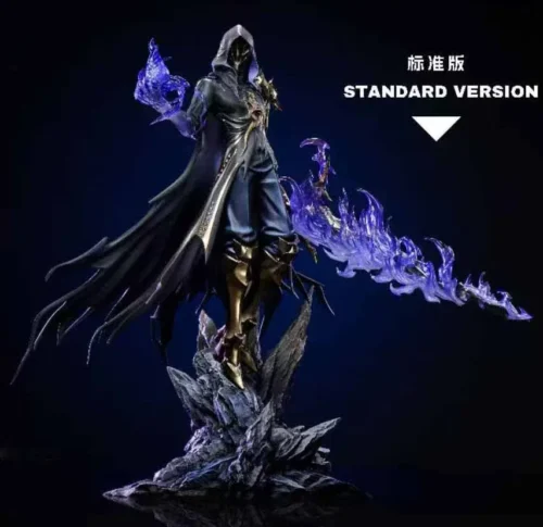 "Dynamic 1/7 Flame Reaver Honkai: Star Rail statue by Moyao Studio. Detailed views reveal intricate fiery effects and premium sculpting."