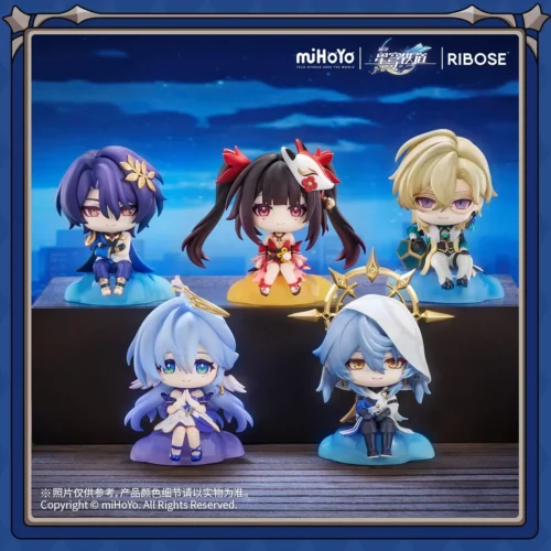 "Official Honkai: Star Rail Q-version figures from Jimi's Parlor Series 2 by RIBOSE Studio. Vibrant, adorable, and dynamic collectible statues for fan."