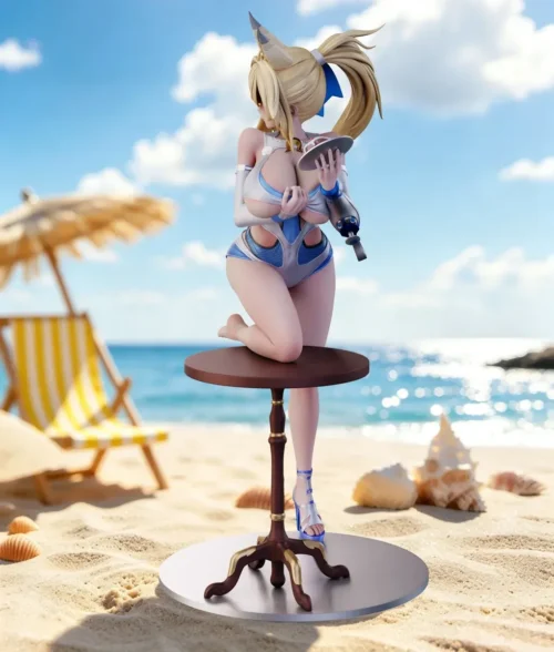 "Zenless Zone Zero Sigrid Beach Sweetheart 1/6 scale statue by Mint Studio, showcasing lifelike soft PU skin texture and expert paint."