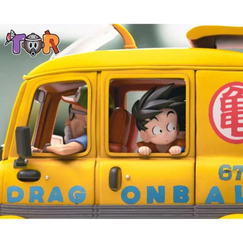 "Limited Edition Dragon Ball WCF Van Crew Diorama statue. Iconic chibi characters and dynamic vehicle sculpt details, seen from a premium angle."