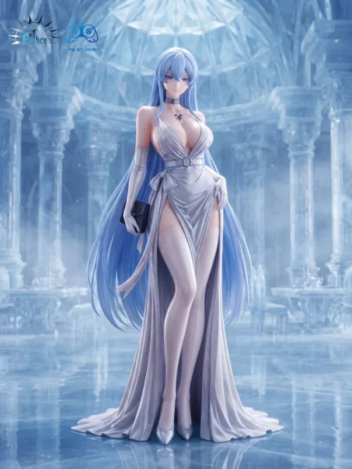 "Exclusive 1/6 Esdeath Evening Gown Akame ga Kill statue, a limited 128-piece by CDKey Studio x PG Studio. This premium Esdeath figure exudes power."