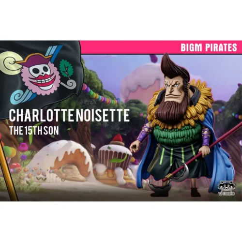 "Premium Charlotte Noisette One Piece statue by YZ Studio. Multiple views reveal the Big Mom Pirates villain's dynamic pose and intricate details."