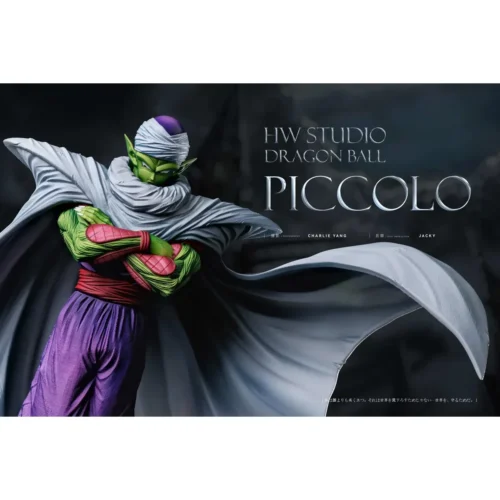 "Detailed views of the Limited Edition 1/6 Piccolo Dragon Ball Z statue, showcasing its dynamic pose, fierce expression, and intricate energy effects."