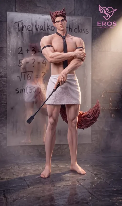 "Captivating 1/6 Love and Deepspace Ao Yin resin statue, a limited edition piece revealing an intimate bathroom scene with a removable towel."