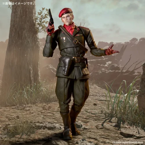 "Revolver Ocelot Metal Gear Solid movable figure from Kaiyodo Studio, featuring dynamic articulation for iconic gunslinger poses and exquisite."