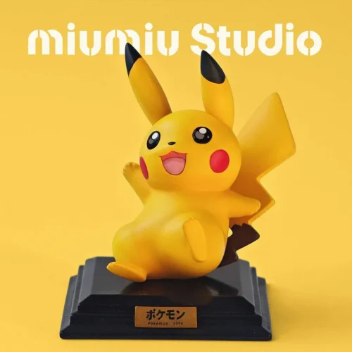 "Limited Edition 1/10 Pikachu 30th Anniversary Card Figure main image, showcasing dynamic poses and vibrant colors inspired by classic Pokémon."