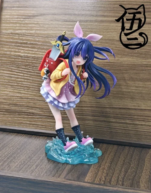 "Exquisite Date A Live Tohka 1/6 scale premium resin figure, with her intricate frilly dress and dynamic pose, radiating delicate anime charm."