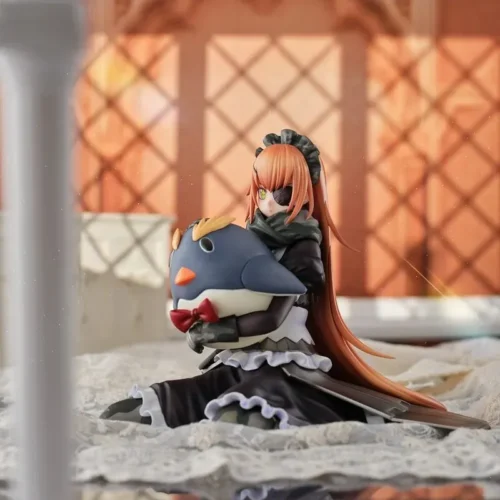 "Authentic Overlord CZ2128 Delta figure by Union Creative. Stoic combat maid, sci-fi weapon, intricate uniform. Multiple details."