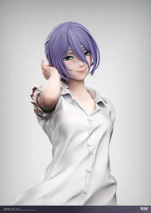 "Limited 1/6 & 1/4 Chainsaw Man Reze Beach resin statue. Night Wing Studio's premium craftsmanship and dynamic sculpt details."