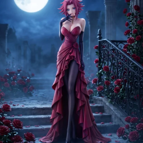 "Experience the limited edition 1/6 Code Geass Kallen & C.C. statue, revealing exquisite evening gowns and sophisticated sculpted details."