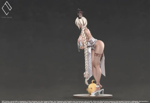 "Exquisite Azur Lane Summer Owari 1/6 resin statue by Pure Crush Studio, showcasing intricate details from multiple angles."