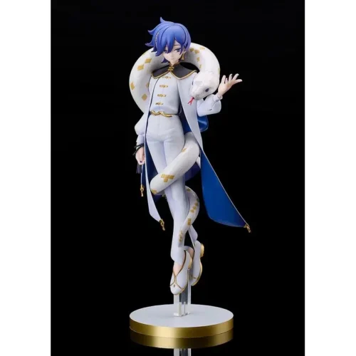 "Exquisite KAITO Chinese Style Vocaloid statue by Good Smile Company, showcasing dynamic pose in vibrant traditional attire with elegant cultural."