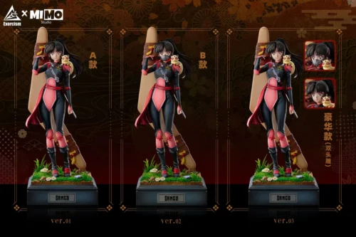 "Dynamic 1/6 scale Inuyasha Sango & Kirara statue by Exorcism Studio x MIMO, featuring Sango in a powerful battle pose with detailed demon slayer."