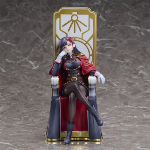 "Captivating Yamashiro Ren figure in a dynamic pose, exquisitely sculpted to authentically represent her powerful aura from Mato Seihei no Slave."