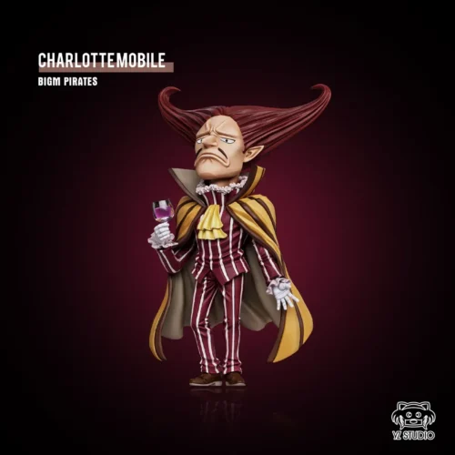 "Exquisite Charlotte Mont-d'Or One Piece resin figure by YZ Studio, captured in a dynamic pose with intricate detailing and vibrant colors."
