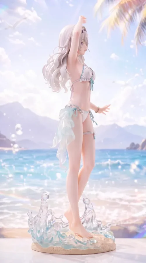 "Honkai Star Rail Firefly 'Summer Island Firefly' 1/6 premium resin statue. Ultra-limited collectible highlights intricate details and transparent."