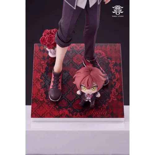 "Exclusive 1/6 scale Sakamaki Ayato Diabolik Lovers statue. Dynamic pose, intricate details, and seductive charm displayed."