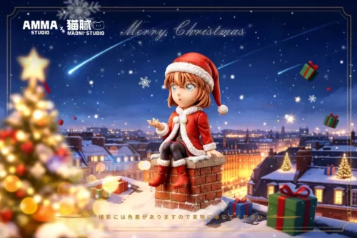 "Exclusive 1/6 Ai Haibara Christmas Version Detective Conan statue. This vibrant, limited edition figure captures her dynamic essence and festive."