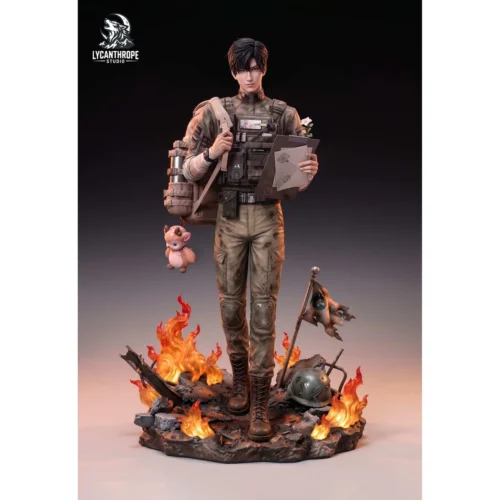 "Premium 1/6 Li Shen (Birthday Theme) statue. This gallery view highlights intricate sculpt details, elegant design, dynamic LED base, and subtle deer."